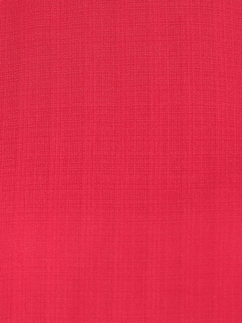 PINK RUCHED BACK CROP TOP