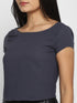 GREY RUCHED BACK CROP TOP